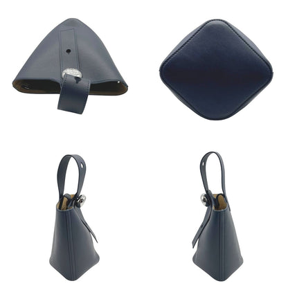 Loewe Pebble Bucket Bag Mini 2way Shoulder Bag Navy
