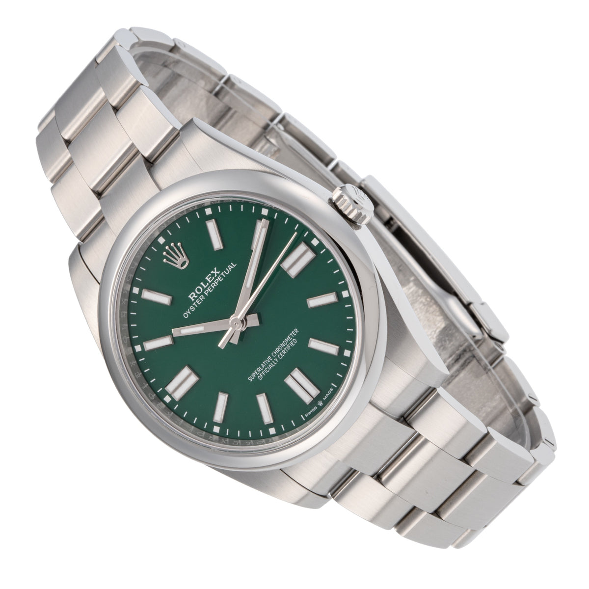 ROLEX OYSYER PERPETUAL 41 GREEN Ref.124300 SS Ca.2024