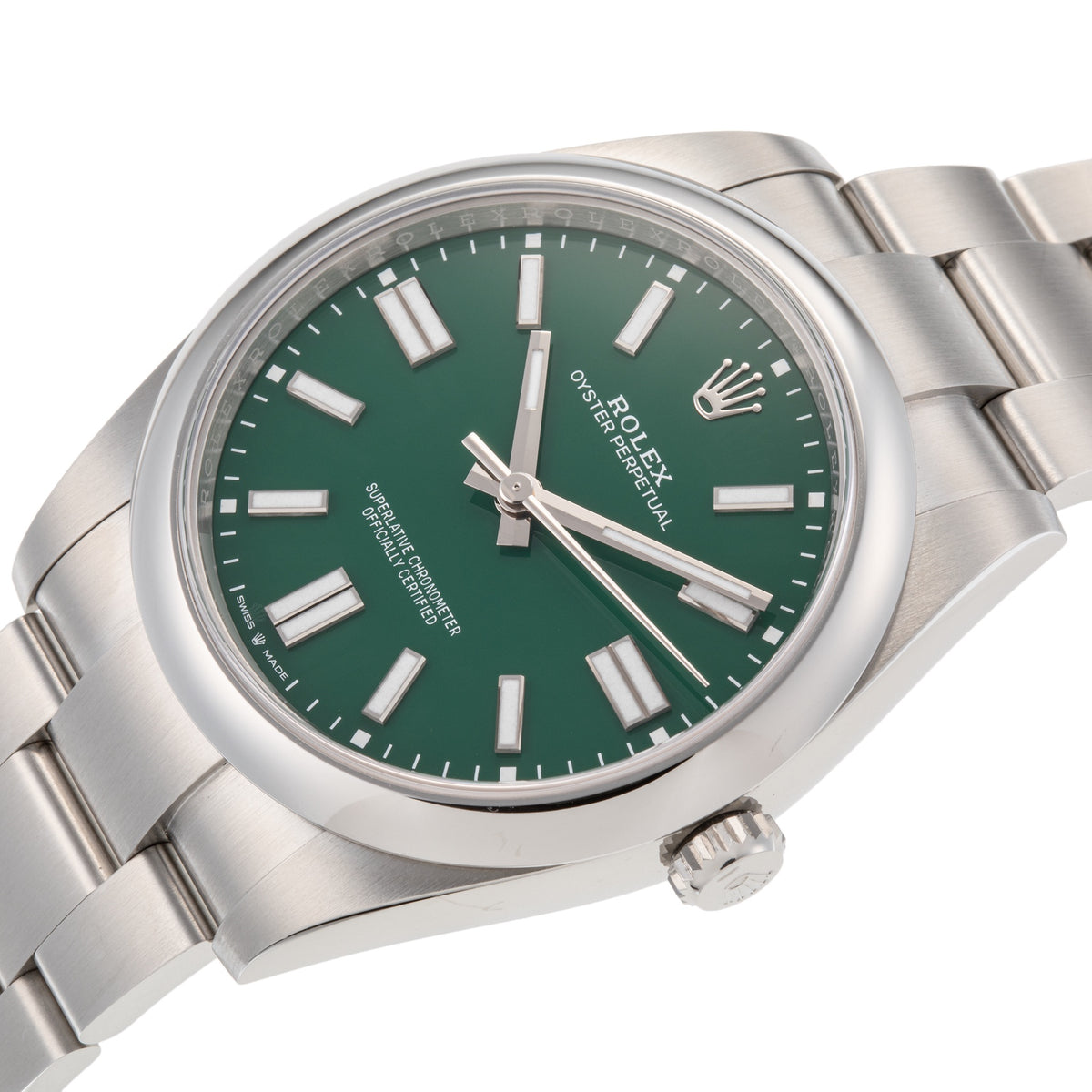 ROLEX OYSYER PERPETUAL 41 GREEN Ref.124300 SS Ca.2024