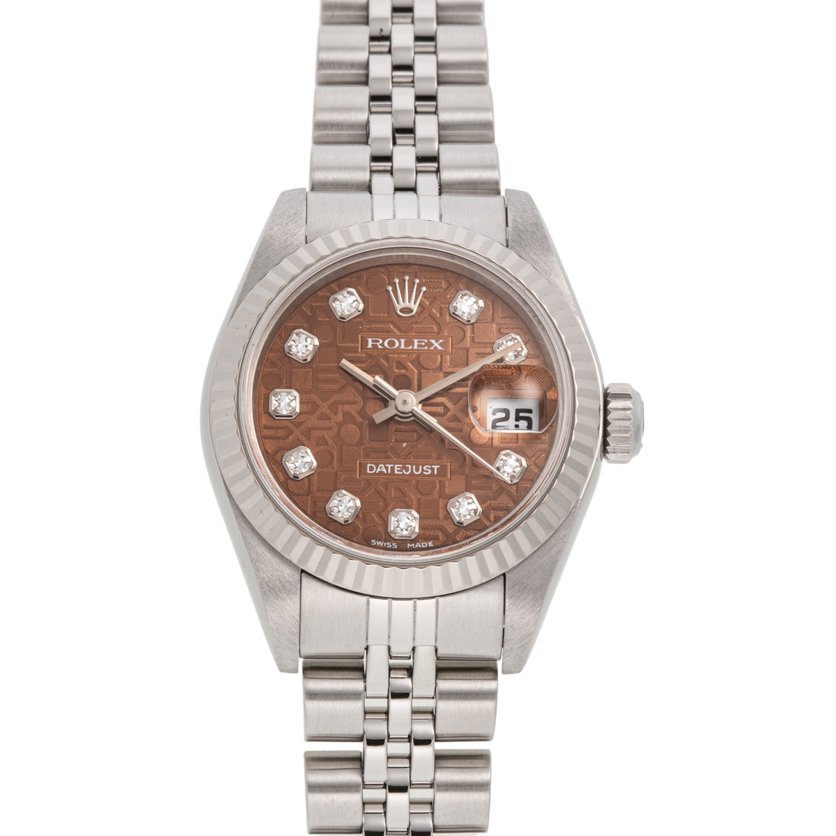 ROLEX DATEJUST HAVANA JUBILEE DIAL SET 79174G Ser.Y Ca.2002