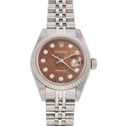ROLEX DATEJUST HAVANA JUBILEE DIAL SET 79174G Ser.Y Ca.2002