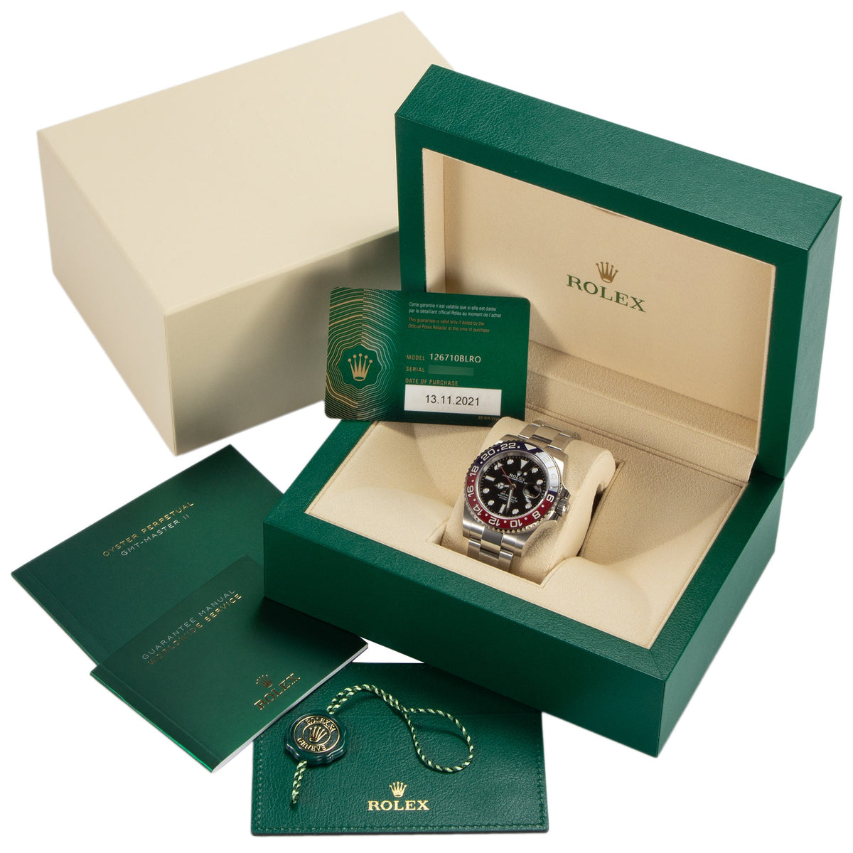 ROLEX GMT MASTER 2 BLUE/RED Ref.126710BLNR SS