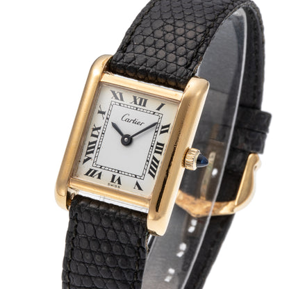 CARTIER MUST TANK VERMIEL SM MECHANICAL Ref.25705 SV/YGP Ca.1970s