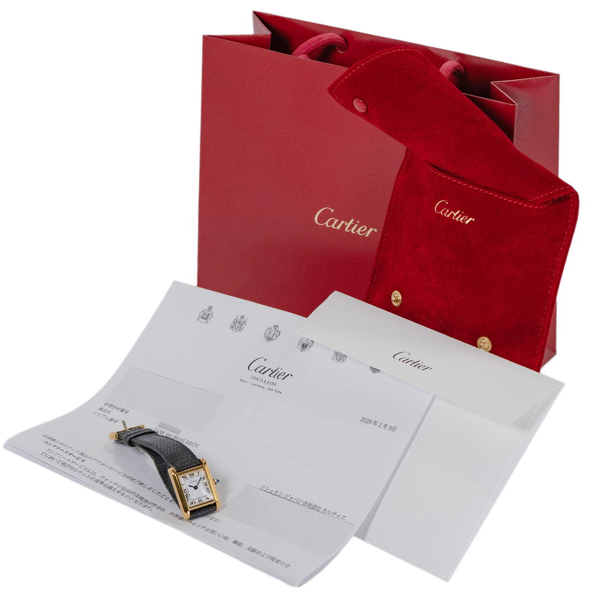 CARTIER MUST TANK VERMIEL SM MECHANICAL Ref.25705 SV/YGP Ca.1970s